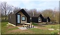 NU2511 : Alnmouth Camping Huts - Shoreside by Russel Wills