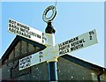 Old Direction Sign - Signpost in Llangian, Llanengan parish