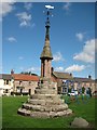 NT8947 : Old Central Cross on The Green, Castle Street, Norham by Milestone Society