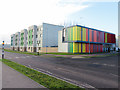 Colourful buildings, University of Essex