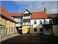 The rear of the Old White Hart Hotel