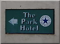 NZ6125 : Sign for the Park Hotel, Redcar by JThomas