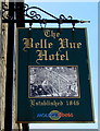 Belle Vue Hotel name sign, Bridge Street, Troedyrhiw