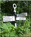 Direction Sign - Signpost west of Sods Farm