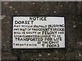 Old Bridge Marker on Charmouth Bridge, The Street, Charmouth