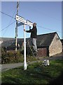 Old Direction Sign - Signpost in St Ewe