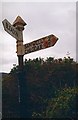 Direction Sign - Signpost at the east end of Hutton village