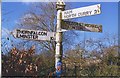 Direction Sign - Signpost at Lane End