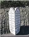 Old Milestone by the A487, Penparcau Road, Penparcau