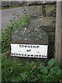 Old Boundary Marker at east end of Low Mill Bridge