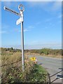 Old Direction Sign - Signpost by the B4394, Wrockwardine