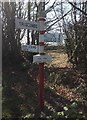 Old Direction Sign - Signpost by the A358 in Crowcombe parish