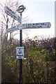 Old Direction Sign - Signpost by Hell Corner, Chalbury Common