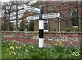 Old Direction Sign - Signpost at Netton, Durnford parish