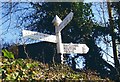 Old Direction Sign - Signpost by Back Lane, Batcombe