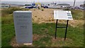 SU4802 : Memorial to Calshot Airfield at Calshot Spit by Phil Champion