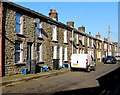 SO0503 : Row of stone houses, Nightingale Street, Abercanaid by Jaggery
