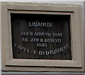 Libanus tablet on the wall of Cornerstone Pentecostal Church, Treforest