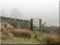 Gate in a wall on Mynydd Bedwellte