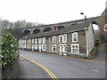 Bridge Street houses and viaduct in Bargoed