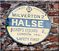 Old circular AA Sign on Halse Road in Halse