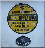 ST9212 : Old AA Sign on The Forge, Tarrant Gunville by Milestone Society