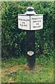 Old milemarker by the Trent & Mersey Canal, Wheelock