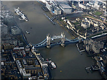 TQ3380 : Tower Bridge from the air by Thomas Nugent