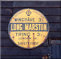 Old circular AA Sign on Cheddington Lane, Long Marston