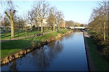 SJ9122 : River Sow in Victoria Park by Philip Halling
