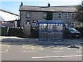 Blue bus shelter, High Street, Bedlinog