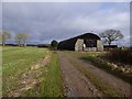 Track and barn, Hurstbourne Tarrant