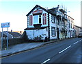 Scaffolding on the late Victorian Thorn Hotel, Abercynon