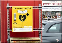 NZ8301 : Defibrillator at Goathland by Gerald England