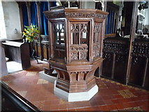 SO2459 : St. Stephen's Church (Pulpit | Old Radnor) by Fabian Musto