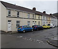 Cars and houses, Ceredig Street, Pentrebach