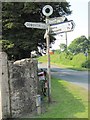 Old Direction Sign - Signpost by Station Road, Weston Rhyn