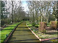 Path in Lawnswood Cemetery, Leeds