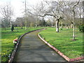 Path in Lawnswood Cemetery, Leeds