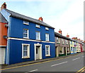 Blue house in Prendergast, Haverfordwest