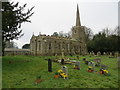 The Church of St Mary and part of its burial ground at Hainton