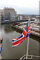 SJ6475 : Anderton Boat Lift - flag by Chris Allen