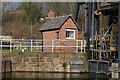 SJ6475 : Anderton Boat Lift - brick building by Chris Allen
