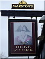 Sign for the Duke of York, Sutton on Hull