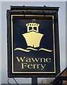 Sign for the Wawne Ferry public house, Hull