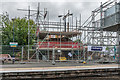 SO5175 : Footbridge works, Ludlow Station by Ian Capper