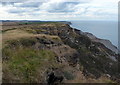 Rocky coastline at the Loftus Alum Quarries