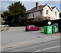 Donations bins, High Street, Prestbury