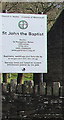 St John the Baptist church information board, Machen