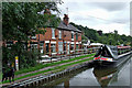 Canalside housing at Denford in Staffordshire